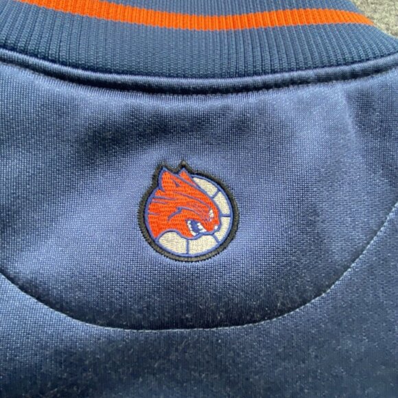 Charlotte Bobcats Jacket Men's S Blue NBA Exclusive Collection Zip Front Patches - Picture 7 of 16
